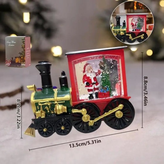 Decoración navideña para el hogar, Papá Noel, muñeco de nieve, tren, g