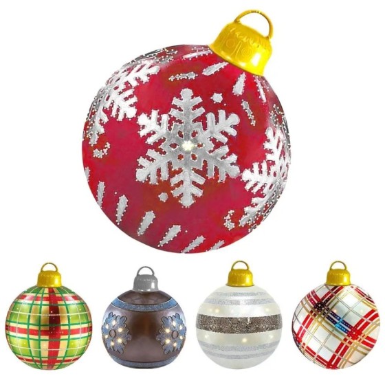 Bola de Navidad gigante de 60cm, 1 piezas, bolas de Navidad, decoració