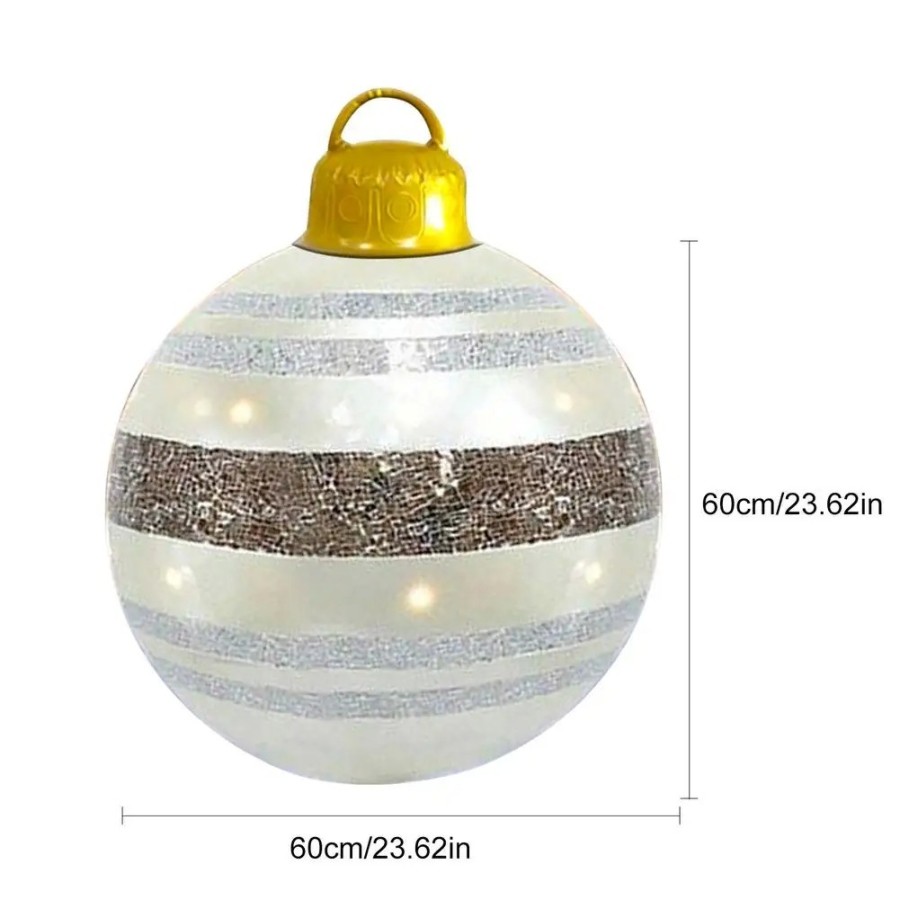 Bola de Navidad gigante de 60cm, 1 piezas, bolas de Navidad, decoració