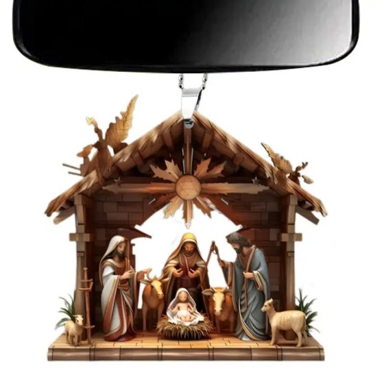 Adornos navideños de presépio, decoración del nacimiento de Jesús, ado