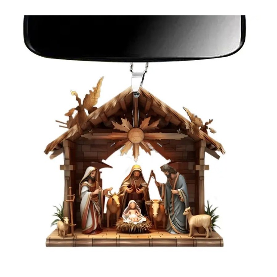 Adornos navideños de presépio, decoración del nacimiento de Jesús, ado
