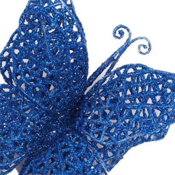 Decoración de mariposa con purpurina, adornos de mariposa ahuecados co