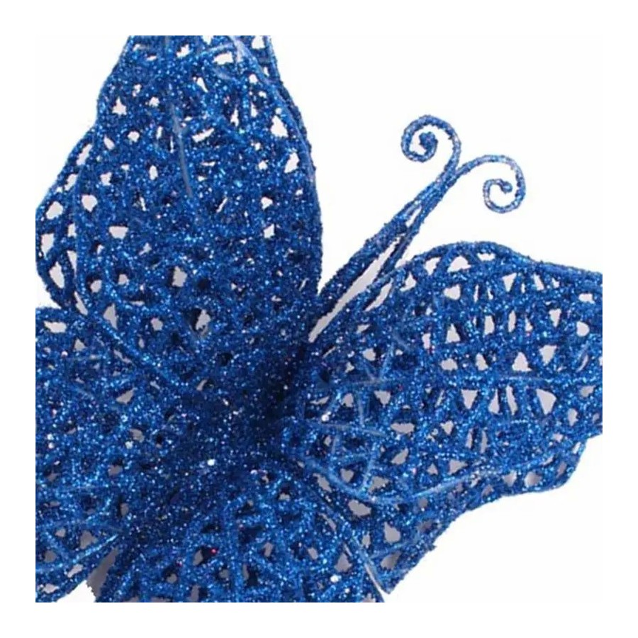 Decoración de mariposa con purpurina, adornos de mariposa ahuecados co