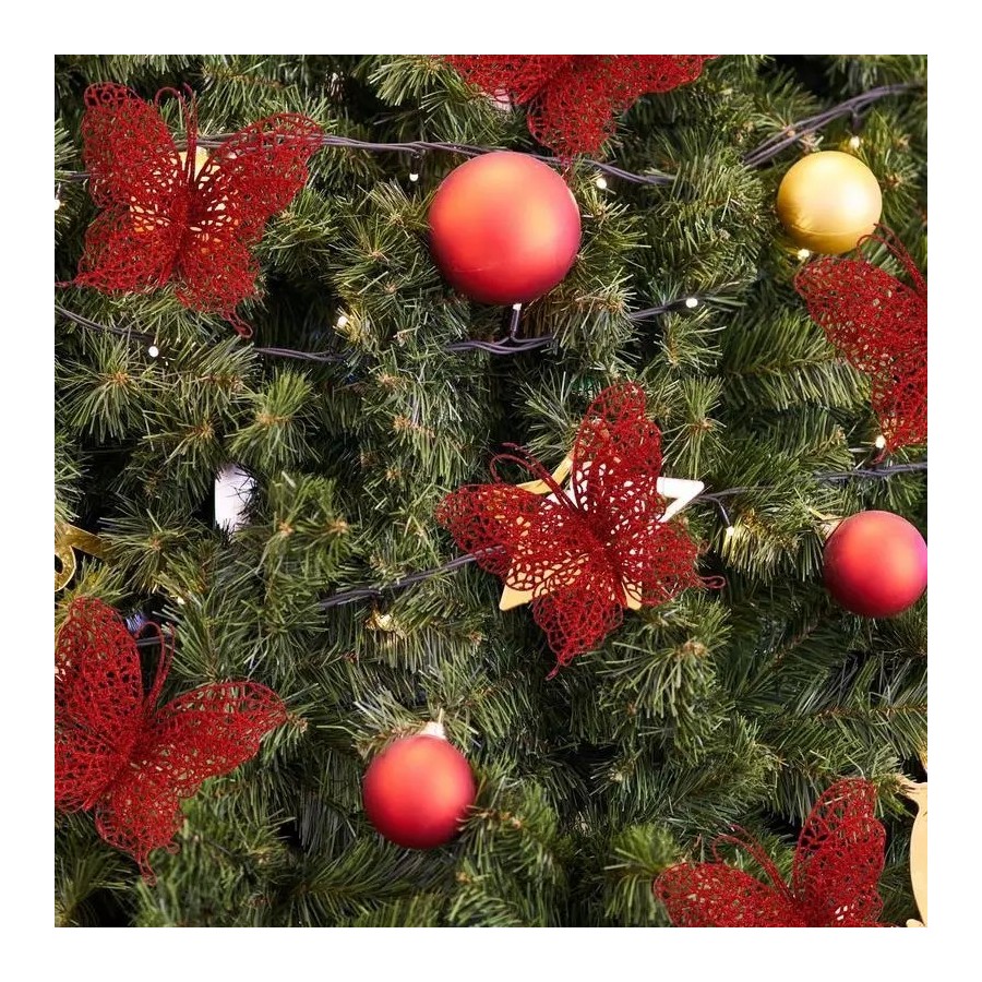 Decoración de mariposa con purpurina, adornos de mariposa ahuecados co