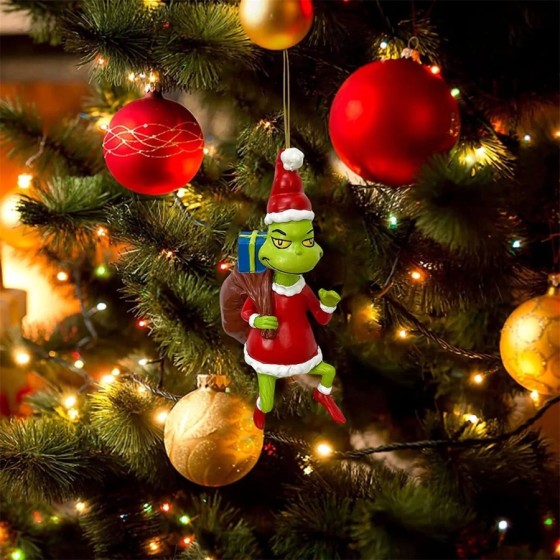 Colgante de resina para árbol de Navidad, adornos colgantes, suministr