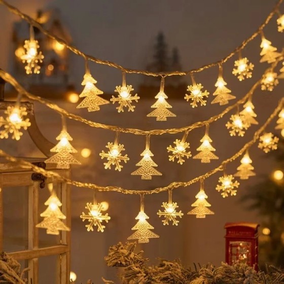 Decoraciones para árboles de Navidad Luces de cadena al aire libre 202 Decoraciones para árboles de Navidad Luces de cadena al aire libre 202