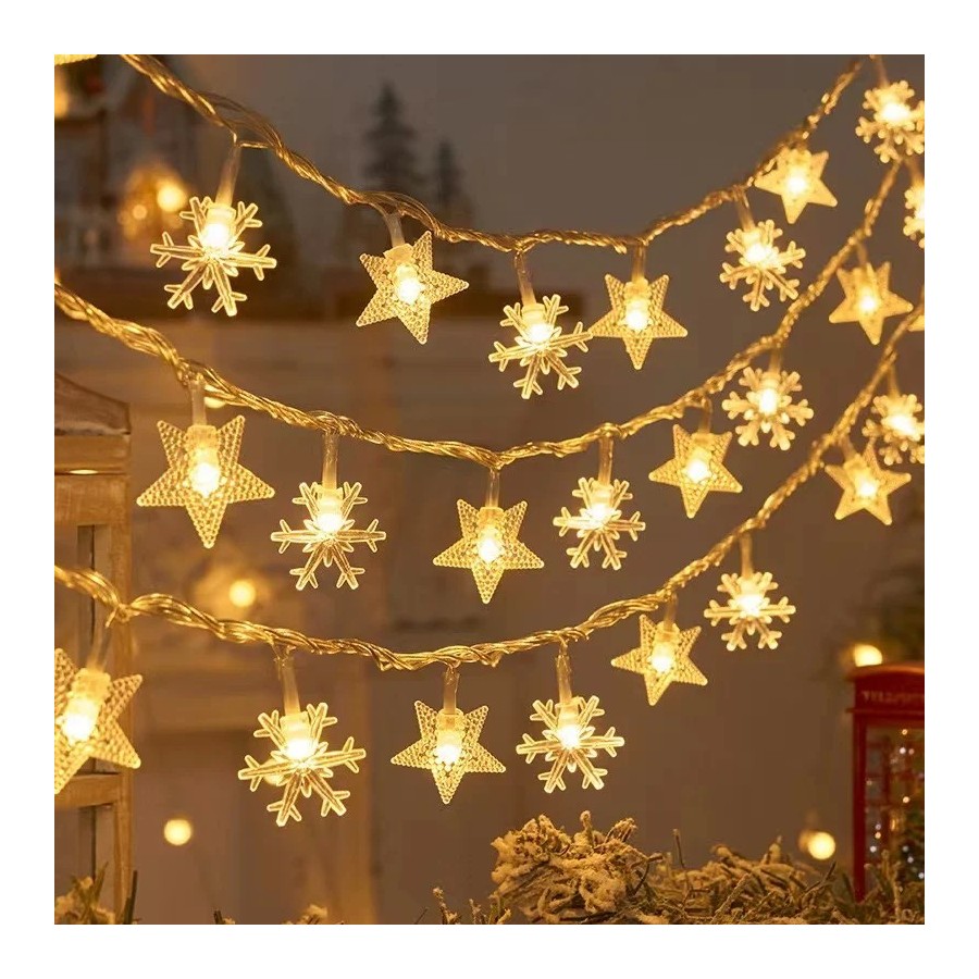 Decoraciones para árboles de Navidad Luces de cadena al aire libre 202