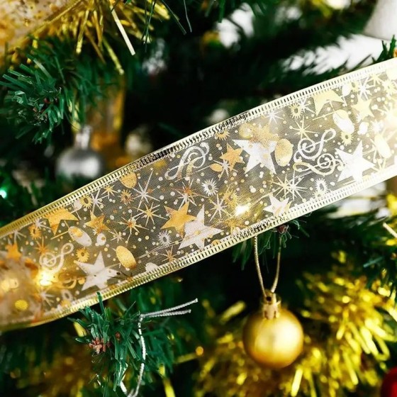 Guirnalda de luces para decoración de árboles de Navidad, cinta de luc