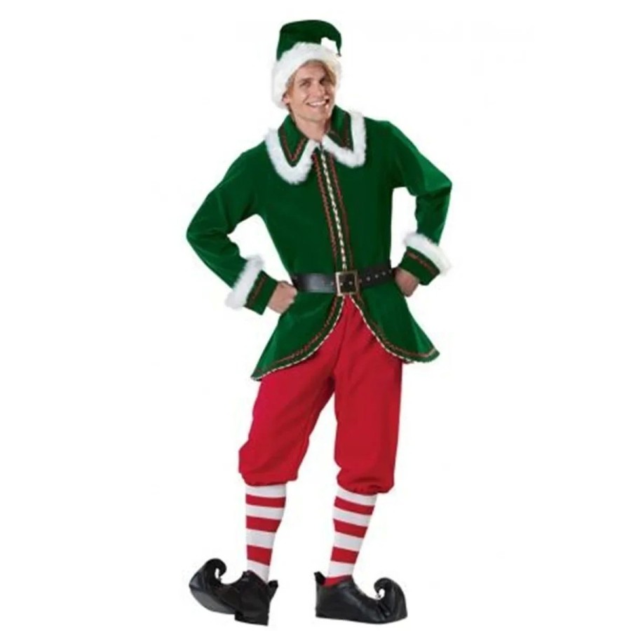 Disfraz de Navidad para hombre y mujer, traje de Papá Noel para pareja
