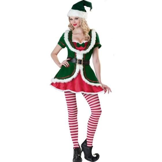 Disfraz de Navidad para hombre y mujer, traje de Papá Noel para pareja Disfraz de Navidad para hombre y mujer, traje de Papá Noel para pareja