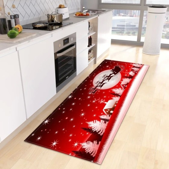 Alfombrilla navideña para cocina, Felpudo de entrada del Hogar, alfomb Alfombrilla navideña para cocina, Felpudo de entrada del Hogar, alfomb