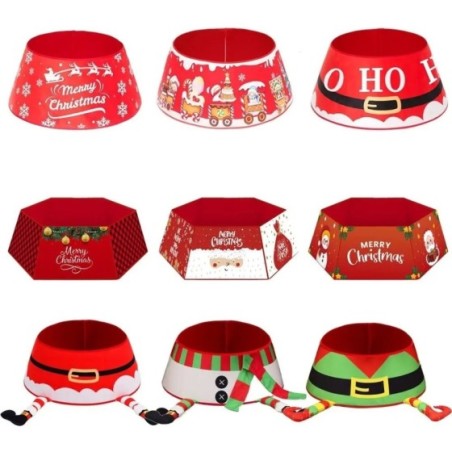 Falda de árbol de Navidad para decoración de fiestas, Feliz Navidad, Feliz Año Nuevo, manta al aire libre, accesorios para el ho