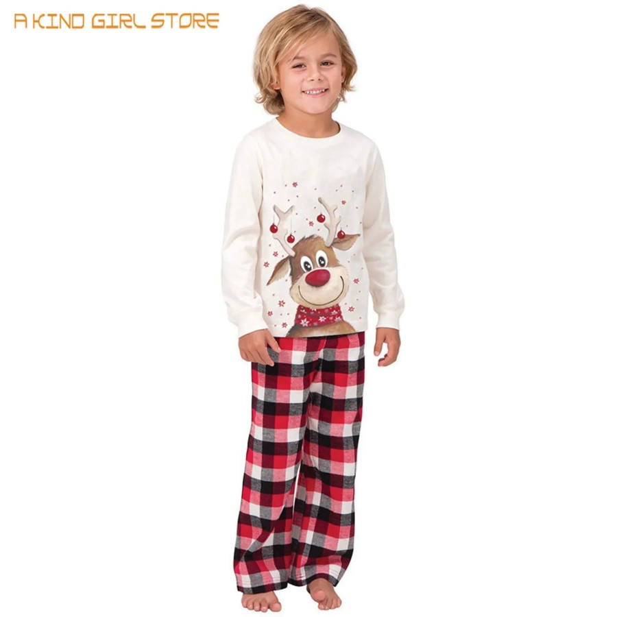 Conjunto de pijamas a juego para mamá, papá y niños, Pelele de perro y