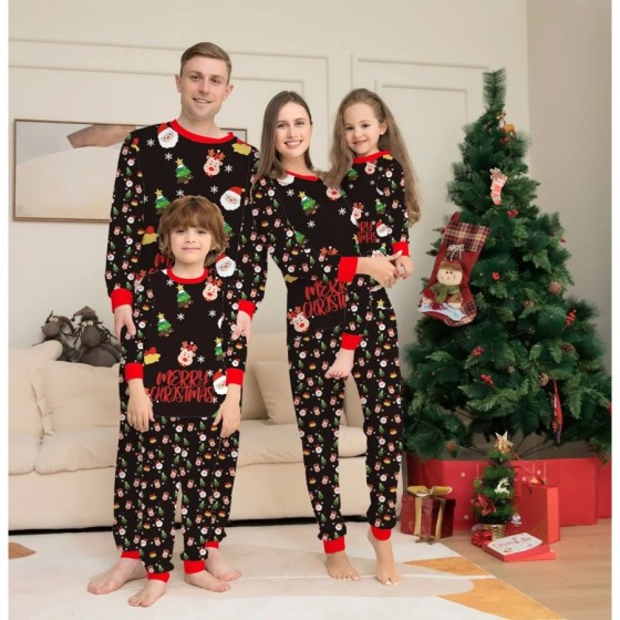 Conjunto de pijamas navideños a juego para la familia, ropa de Pjs con