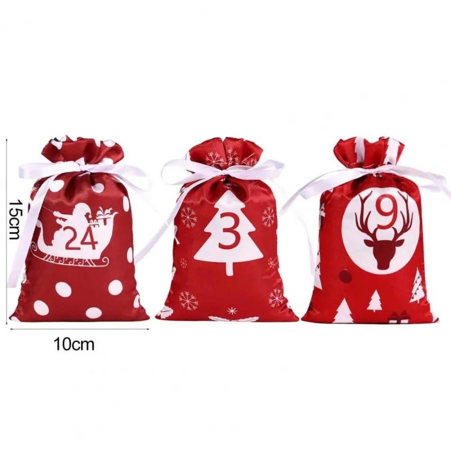 1 Set Practical Christmas Advent Gift Bag Festive Gift Christmas Count