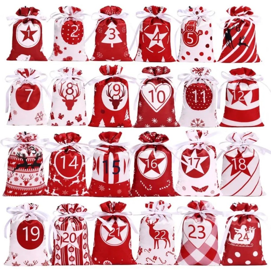 1 Set Practical Christmas Advent Gift Bag Festive Gift Christmas Count