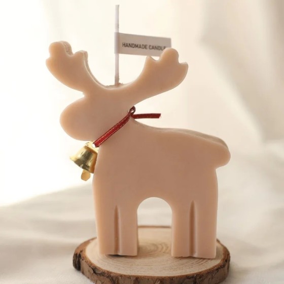 Velas de aromaterapia de Navidad, adorno de vela de ciervo, fragancia Velas de aromaterapia de Navidad, adorno de vela de ciervo, fragancia
