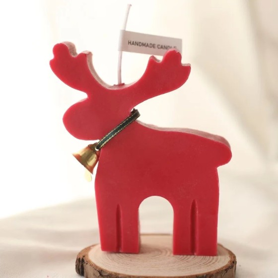 Velas de aromaterapia de Navidad, adorno de vela de ciervo, fragancia Velas de aromaterapia de Navidad, adorno de vela de ciervo, fragancia