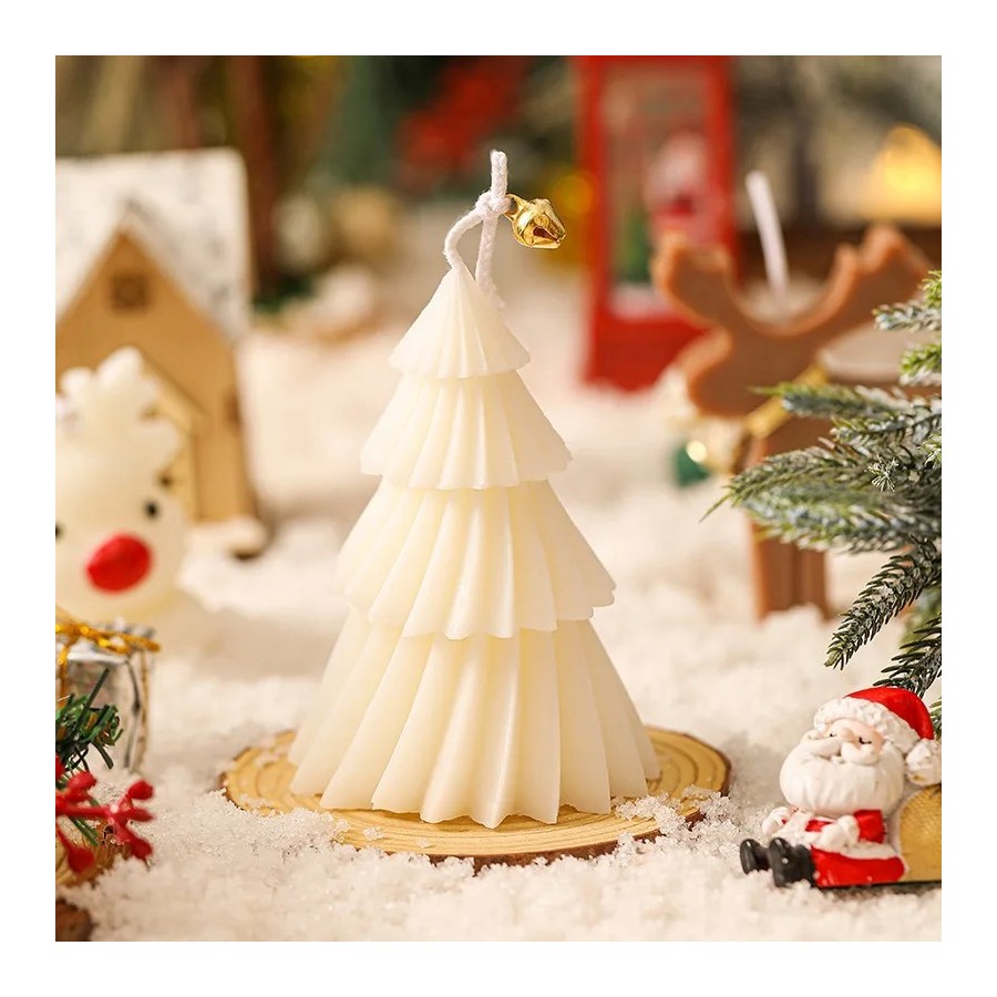 Vela de aromaterapia creativa para árbol de Navidad, vela perfumada de