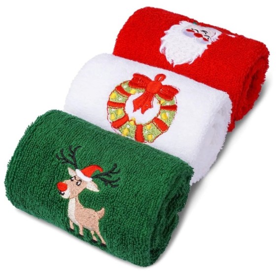 Toallas de algodón suave, juego de 3 uds., toallas de mano de Feliz Na Toallas de algodón suave, juego de 3 uds., toallas de mano de Feliz Na