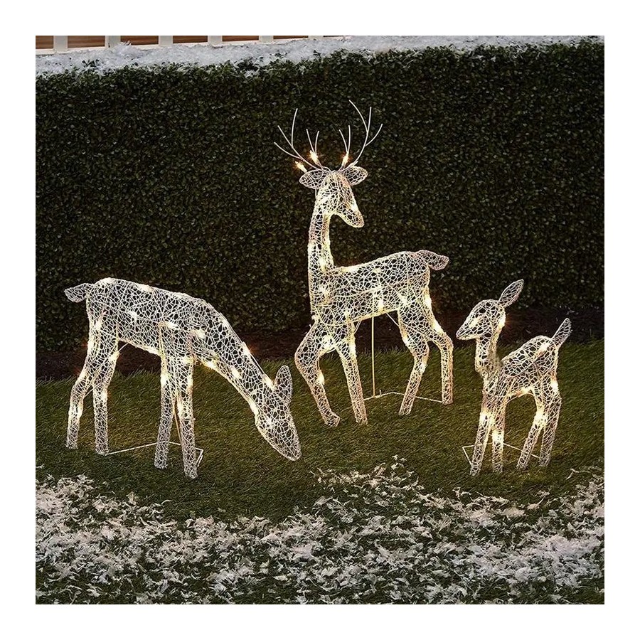 Arte de hierro hecho a mano, alce, ciervo, decoración de jardín de Nav