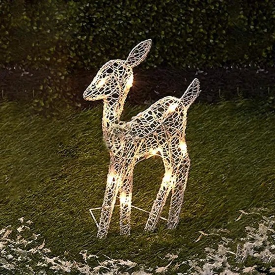 Arte de hierro hecho a mano, alce, ciervo, decoración de jardín de Nav