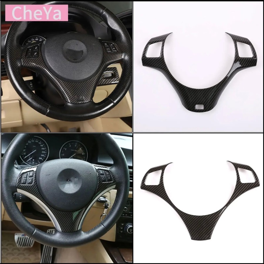Cheya-mabellecedor de marco decorativo para botón de volante de coche,