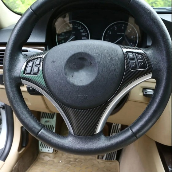 Cheya-mabellecedor de marco decorativo para botón de volante de coche,