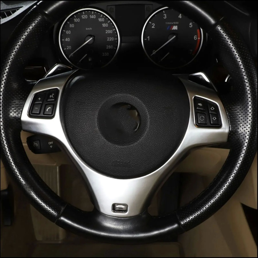 Cheya-mabellecedor de marco decorativo para botón de volante de coche,