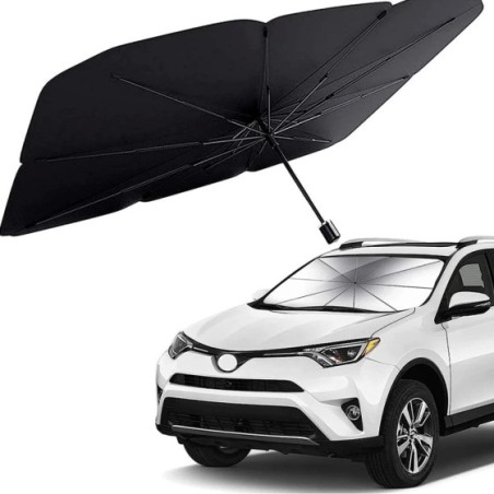 AYA MARKT Parasol Coche Delantero, parasol coche Parabrisas, Parasol interior para Coche Parabrisas abatible, Despegable Sombril