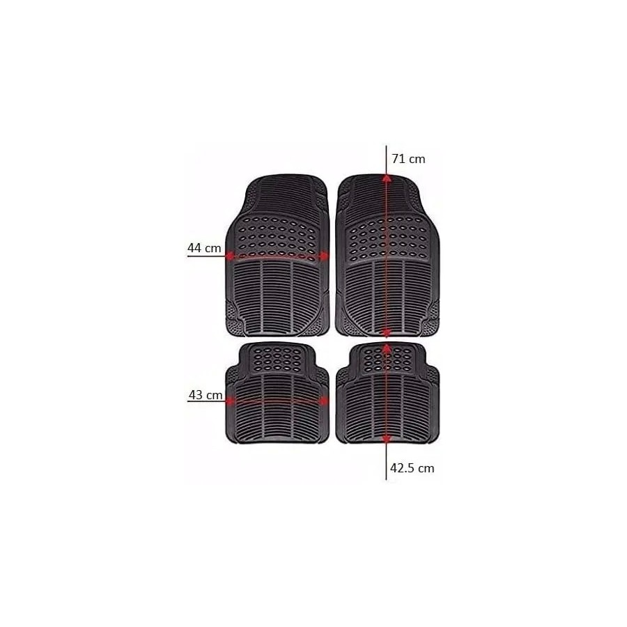 GREATOOL Set de 4 Alfombrillas de Coche, Universales para Coche, Alfom