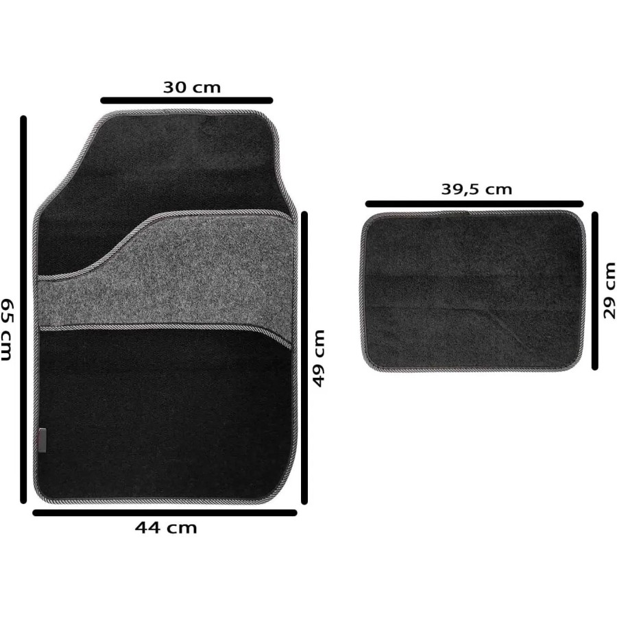 GREATOOL Set de 4 Alfombrillas de Coche, Universales para Coche, Alfom