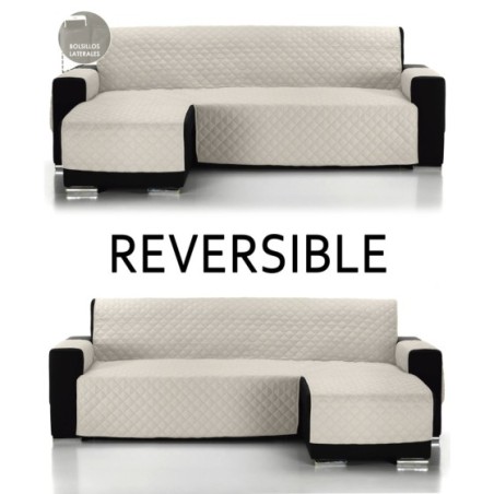 Nuevo&ALMERITEX 2000 Cubre Sofa Chaise Longue Reversible - Protector Sofá-Acolchado Sofá-fácil de Limpiar