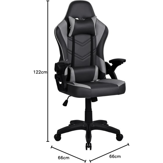 T-LoVendo - Silla Gamer o Gaming Profesional, Ergonómica, de Tela Tran