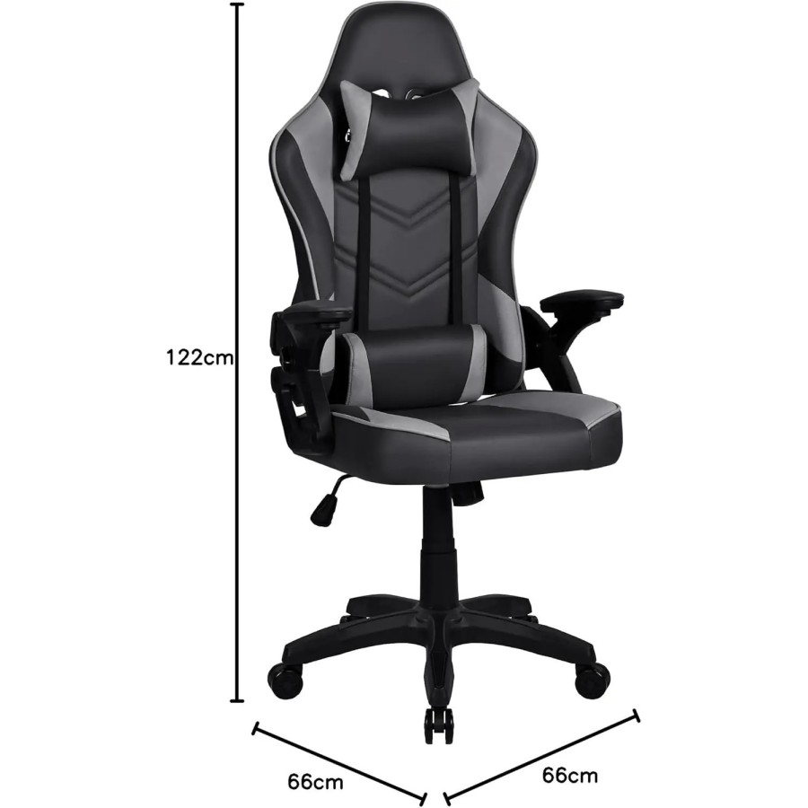 T-LoVendo - Silla Gamer o Gaming Profesional, Ergonómica, de Tela Tran