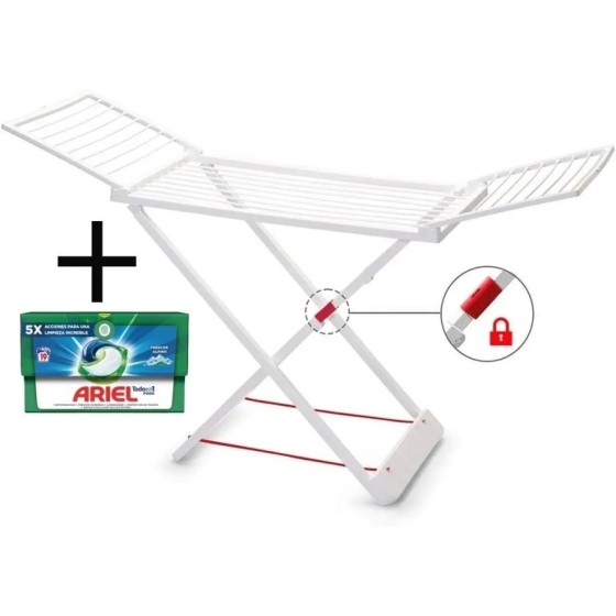 Plastic Forte Tendedero de Ropa con Alas, 20m Espacio Tendido X-Legs, Plastic Forte Tendedero de Ropa con Alas, 20m Espacio Tendido X-Legs,