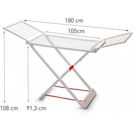 Plastic Forte Tendedero de Ropa con Alas, 20m Espacio Tendido X-Legs, Plastic Forte Tendedero de Ropa con Alas, 20m Espacio Tendido X-Legs,