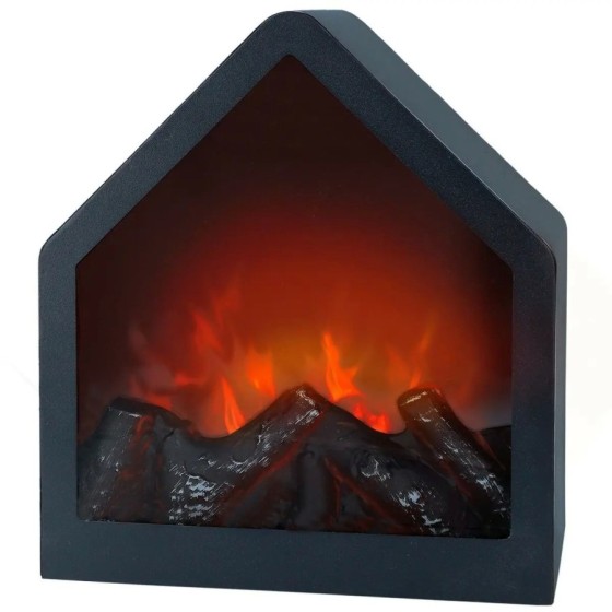 Chimenea Eléctrica Decorativa de Pared Ambients 20 x 23 x 14 cm 2 Unid