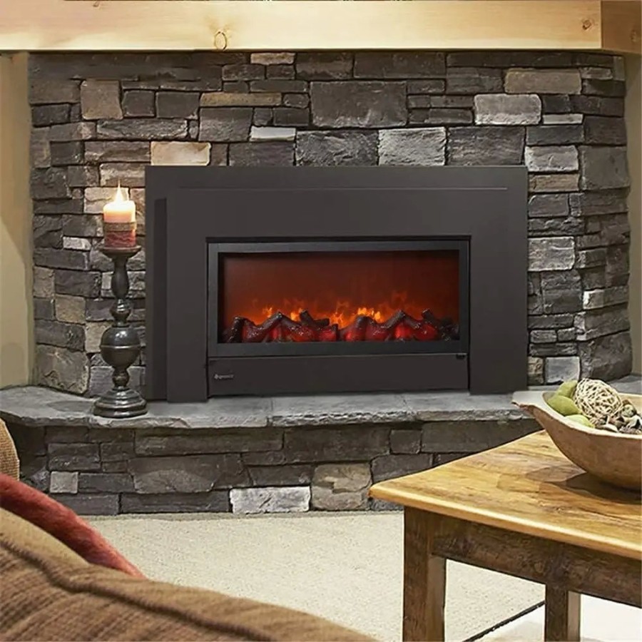 Luz de Llama Decorativa para Chimenea Eléctrica Empotrada Incorporada,