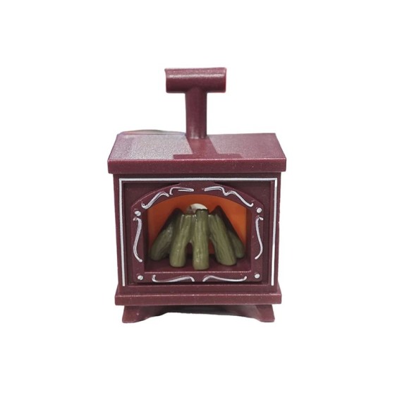 Mini modelo de chimenea LED brillante, juguetes de casa de muñecas, ad Mini modelo de chimenea LED brillante, juguetes de casa de muñecas, ad