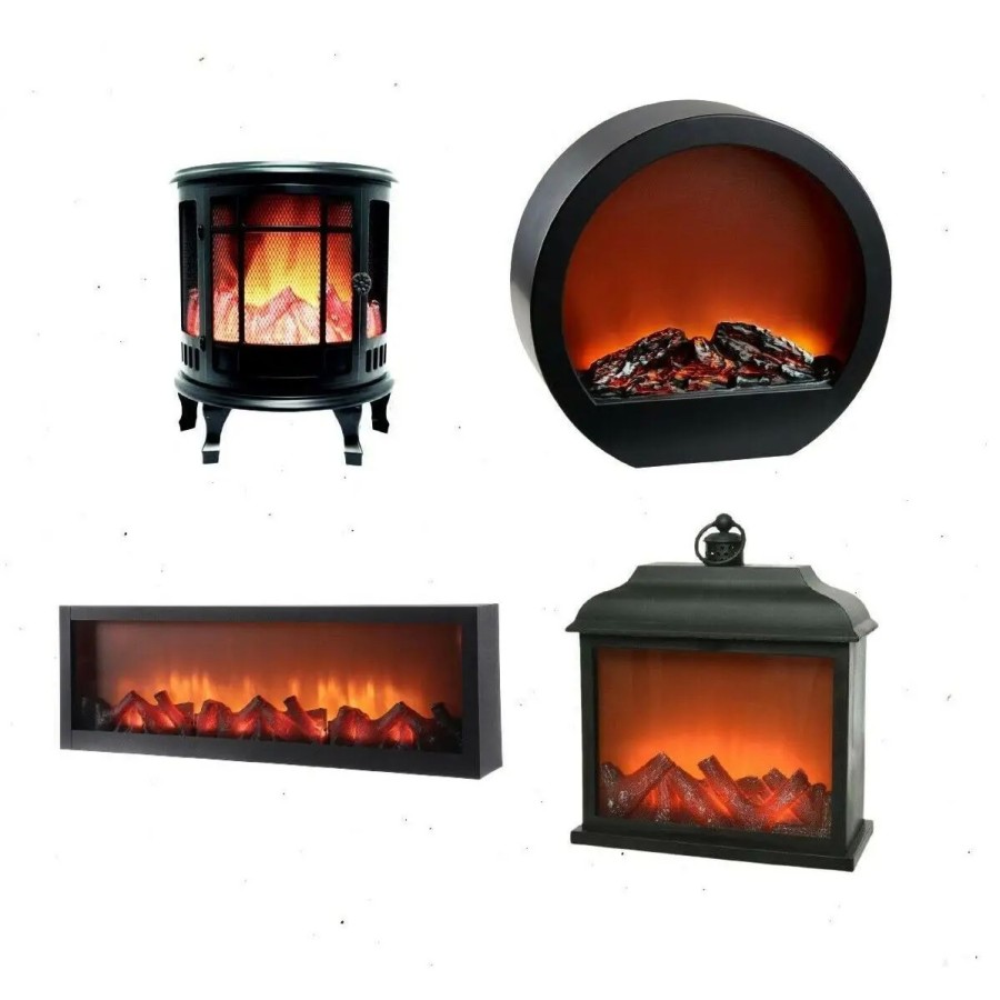 Maxia Market - Chimenea artificial con luz led para decoración hogar c Maxia Market - Chimenea artificial con luz led para decoración hogar c