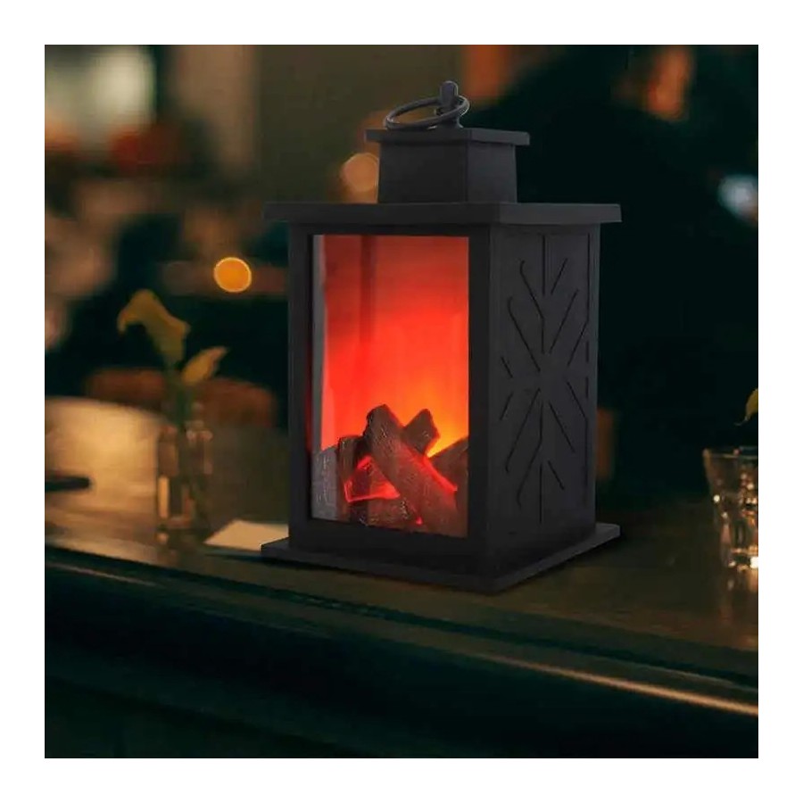 Maxia Market - Chimenea artificial con luz led para decoración hogar c