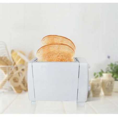 Tostadora automática de 2 rebanadas, bandeja extraíble para migas, máquina eléctrica para hornear pan, 6 opciones de Browning, 6