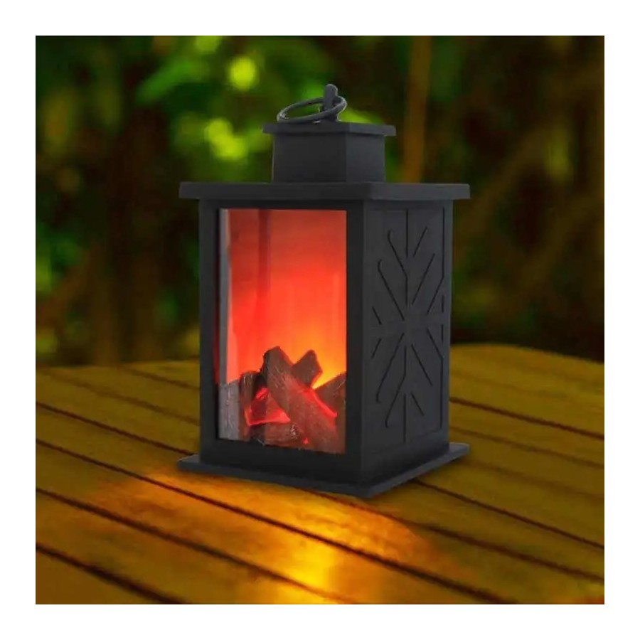 Maxia Market - Chimenea artificial con luz led para decoración hogar c
