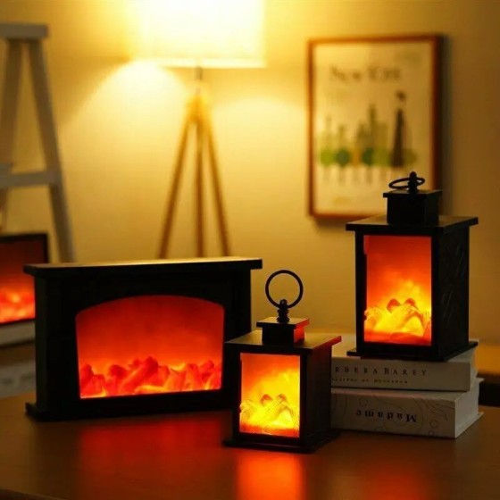 Maxia Market - Chimenea artificial con luz led para decoración hogar c Maxia Market - Chimenea artificial con luz led para decoración hogar c