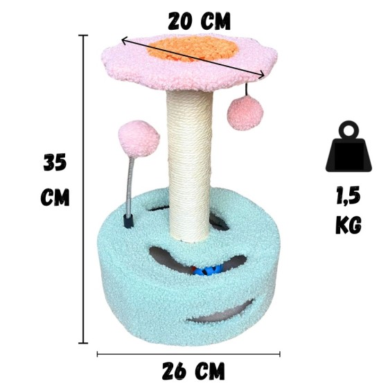 EL ÁTICO PETS Arbol Rascador para Gatos. Rascador Gato Pequeño de 35 C