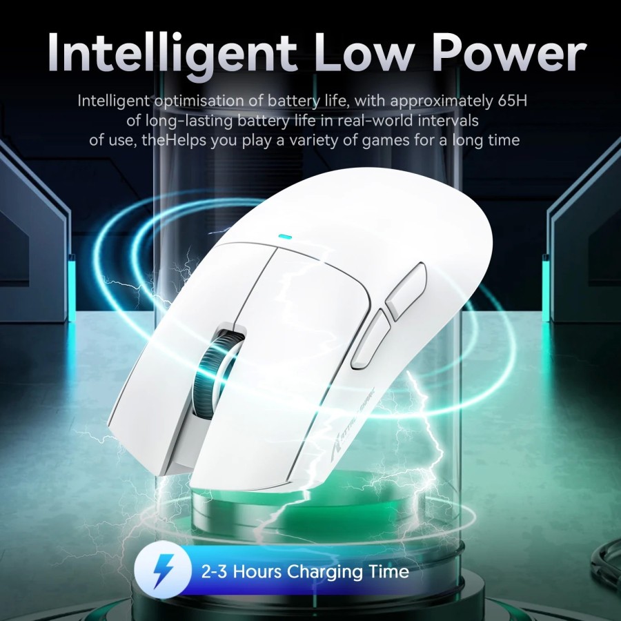 Ratón inalámbrico Attack Shark X11 Paw3311, 22000DPI, Bluetooth, tres 