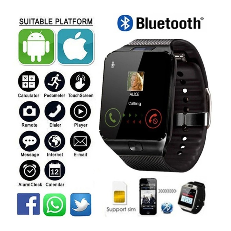 DZ09 reloj inteligente profesional 2G SIM TF Cámara reloj de pulsera i DZ09 reloj inteligente profesional 2G SIM TF Cámara reloj de pulsera i