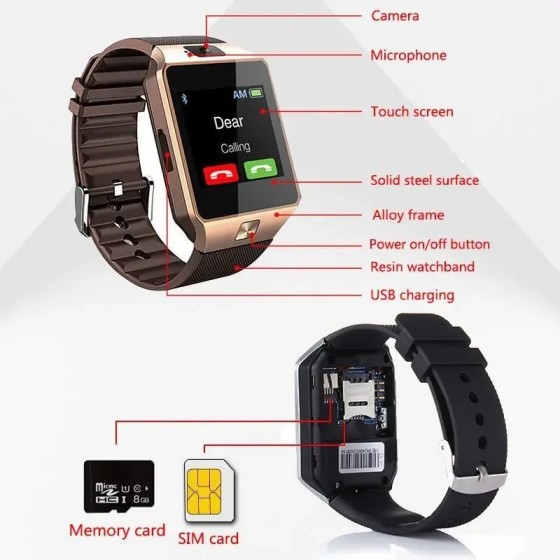 DZ09 reloj inteligente profesional 2G SIM TF Cámara reloj de pulsera i DZ09 reloj inteligente profesional 2G SIM TF Cámara reloj de pulsera i