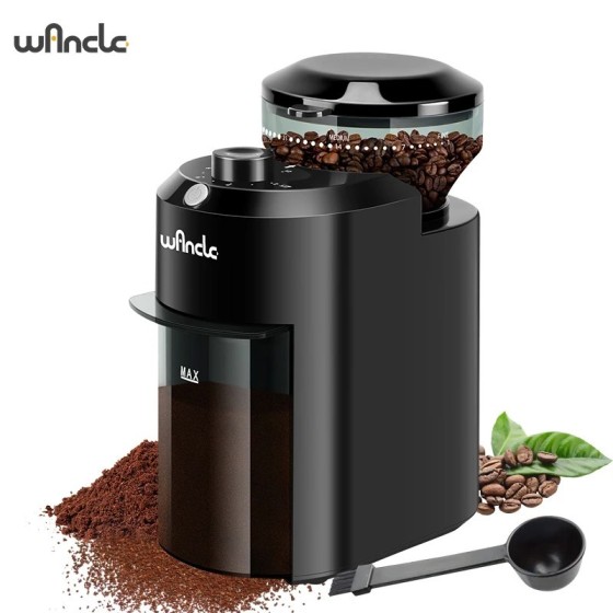 Molinillo de café eléctrico Wancle, molinillo de rebaba ajustable, mol